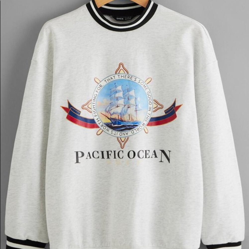 Shein Graphic Crew neck